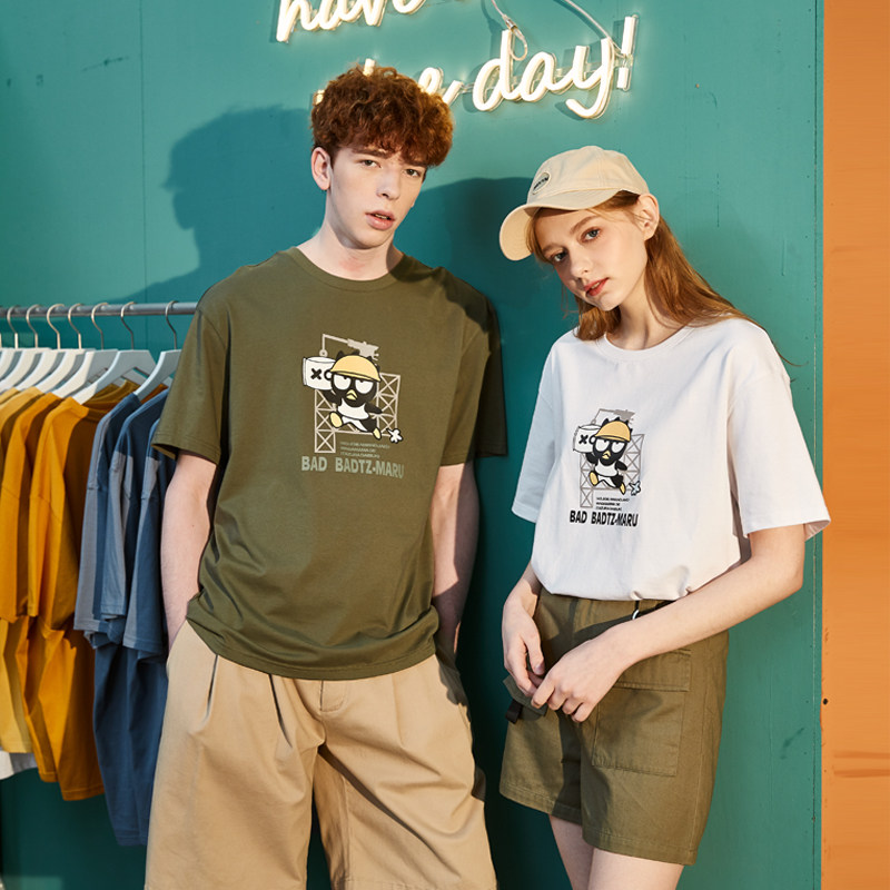 唐狮情侣装2020夏季新款韩版t恤 唐狮喜之乐T恤