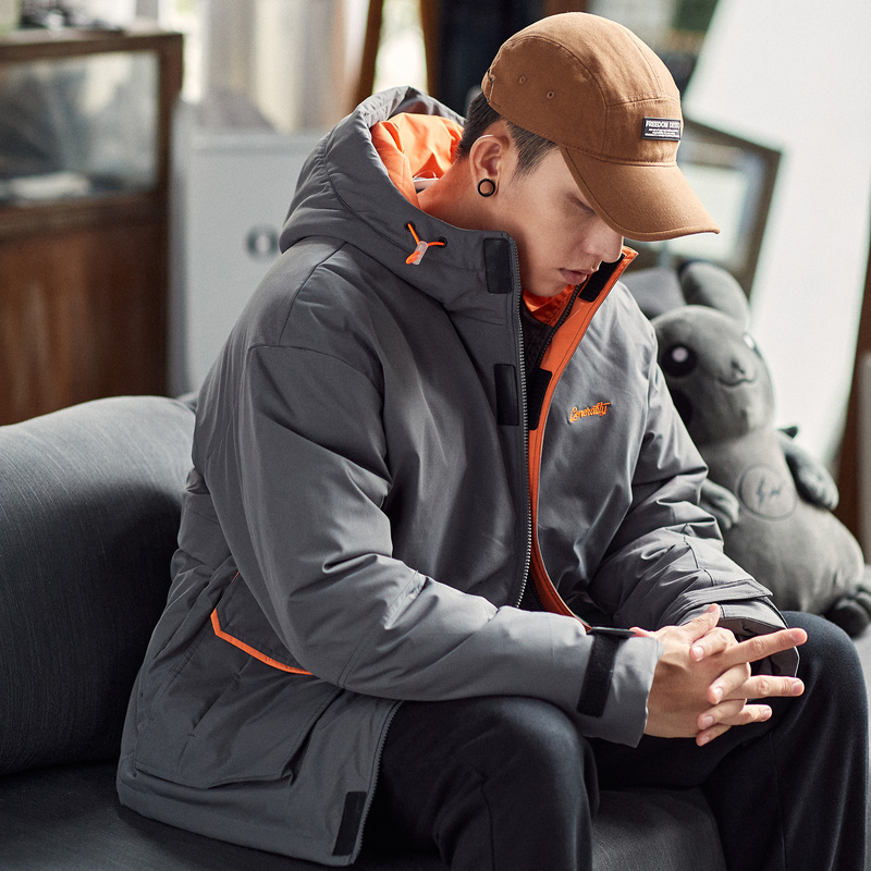 唐狮棉衣外套男2021冬新款韩版潮流 唐狮喜之乐棉衣