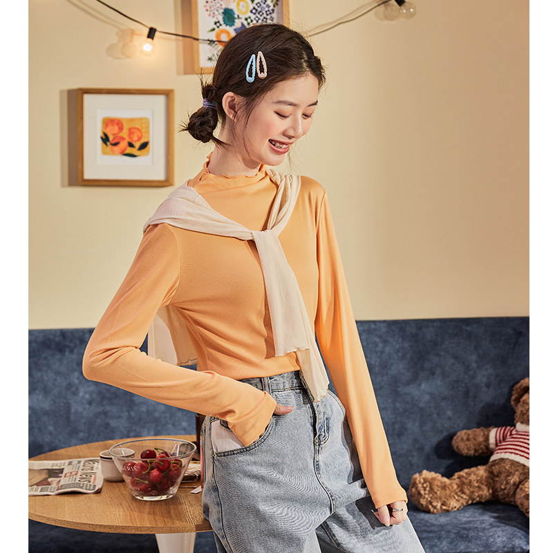 唐狮打底衫女2021年秋季新款 唐狮喜之乐毛针织衫