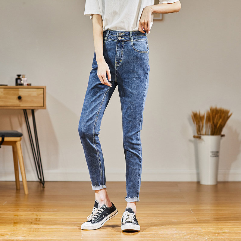 唐狮2020秋季新款修身显瘦紧身裤子 唐狮天悦牛仔裤