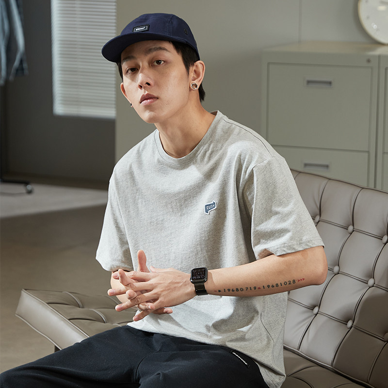 唐狮2022春夏新款短袖圆领简约t恤 唐狮喜之乐T恤