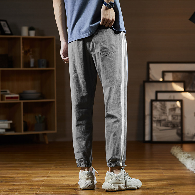 唐狮2020夏季新款宽松束脚薄运动裤 唐狮天悦休闲裤