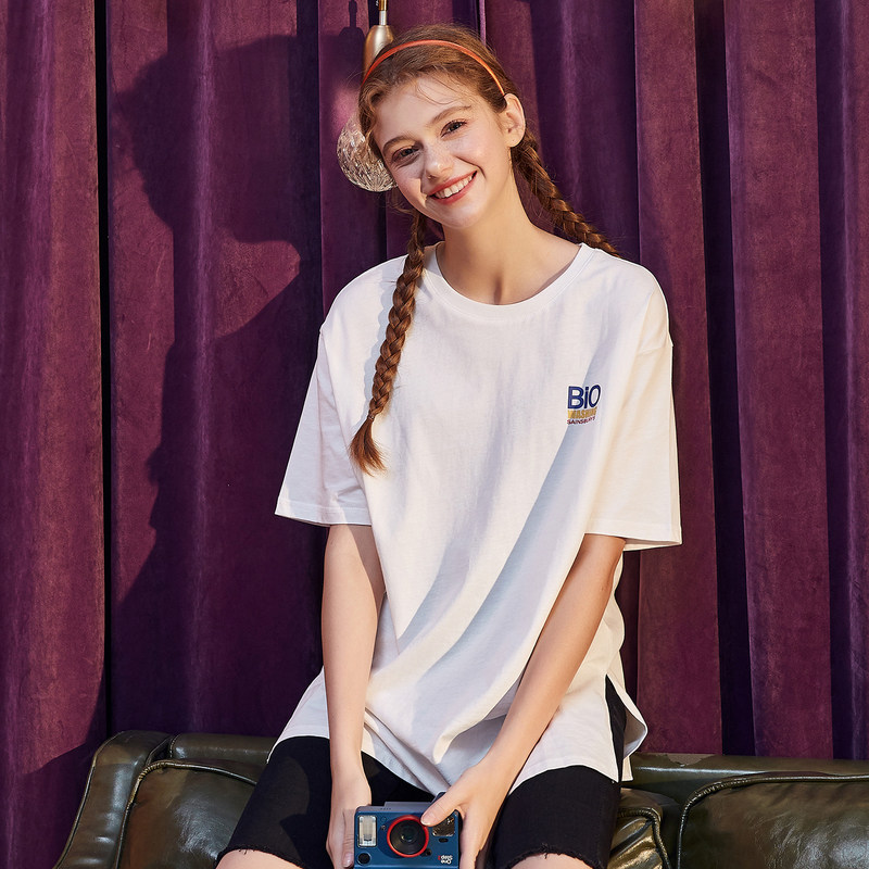 唐狮短袖2020夏季新款韩版宽松t恤 唐狮喜之乐T恤