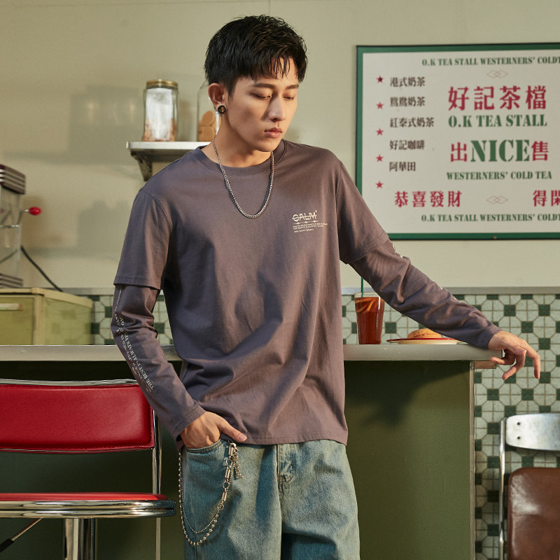 唐狮长袖t恤2020秋季新款潮打底衫 唐狮喜之乐T恤