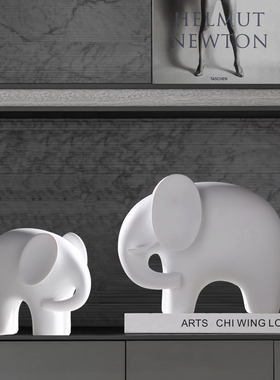 北欧风可爱大象摆件酒柜客u厅装饰摆件2021新款家居饰品乔迁新居