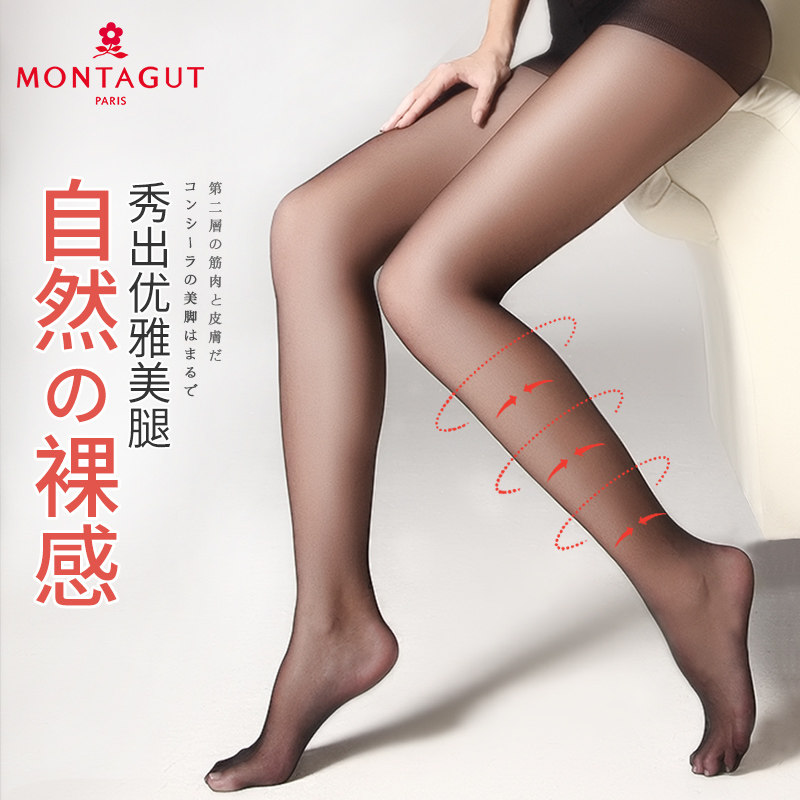 梦特娇绢感超薄款透明春秋款连裤袜 富纳服饰短袜/打底袜/丝袜/美腿袜