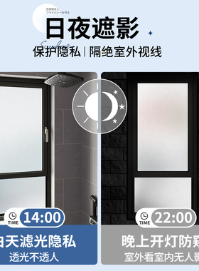 【开灯不透人】保护隐私磨砂贴纸