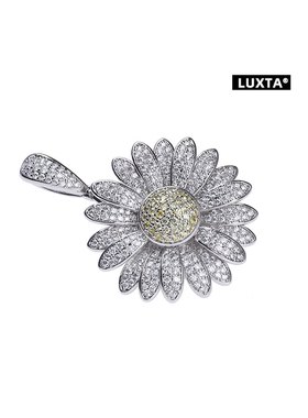 LUXTA可旋转雏菊项链满钻闪