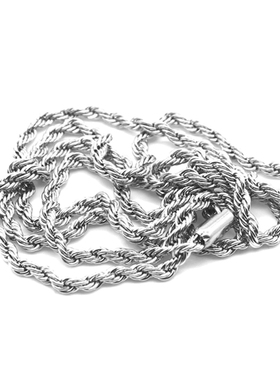 LUXTA麻花链锁骨项链男女嘻哈