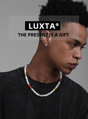 LUXTA原创天然贝壳珠拼接项链
