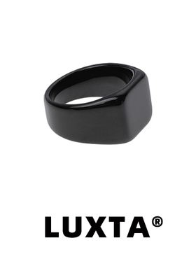 LUXTA黑色戒指嘻哈高品质