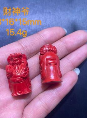 天然朱砂红砂貔貅吊坠