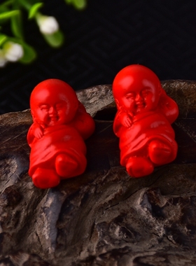 diy高枕无忧小沙弥星月菩提吊坠