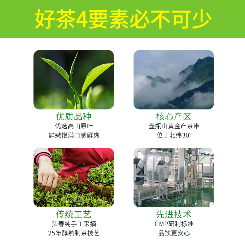 【2024春茶上市】湘丰为人民服务绿茶茶叶散装毛尖茶春茶明前新茶-图0