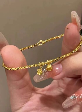 金色 铃兰花手链女轻奢气质小众设计时尚高级感送闺蜜礼物