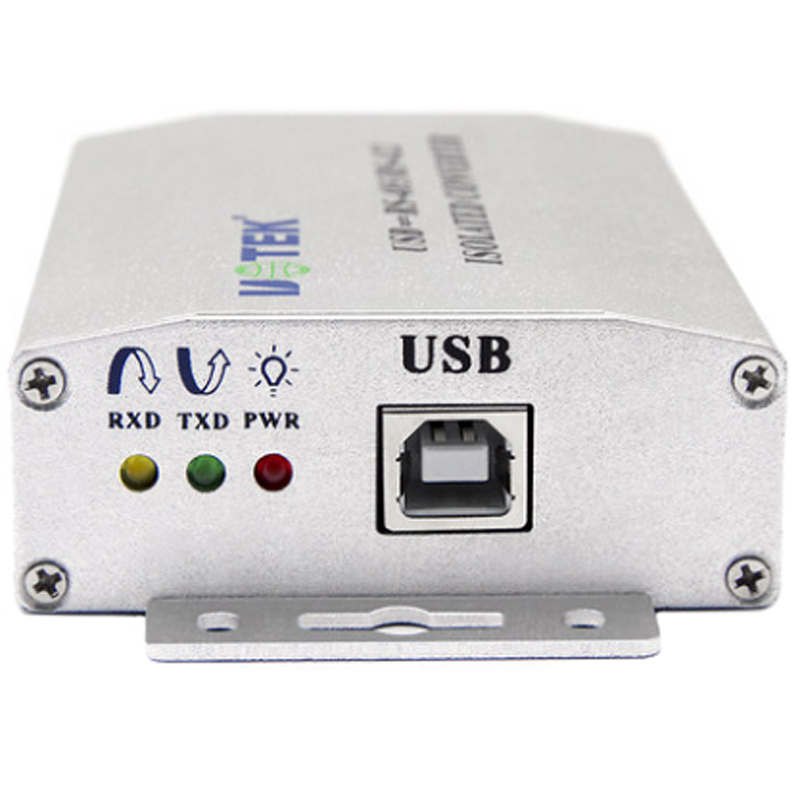 宇泰UT-820E工业级USB转485/422光电隔离转换器防雷无源RS485模块usb转rs485转接隔离9针COM串口转换器RS422 - 图1