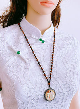 灵狐项链九尾狐吊坠白狐