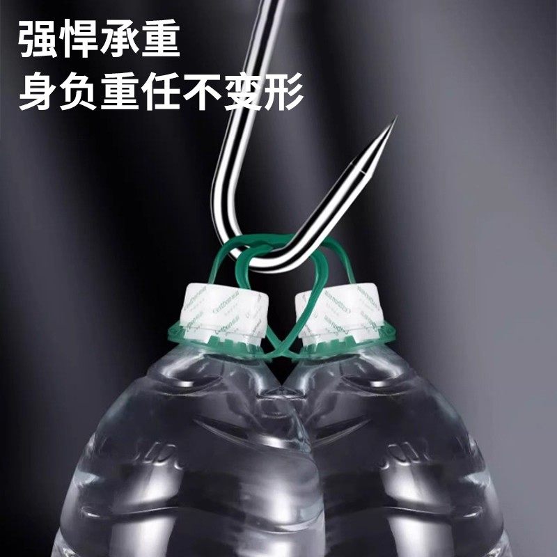 不锈钢尖头腊肉钩挂肉钩子晒咸肉猪肉烤鸭鱼干铁钩子挂钩厨房用品,淘宝优惠券,粉丝福利购,淘宝优惠卷