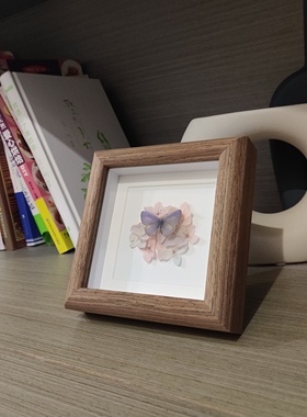 珍贵妩灰蝶真标本蝴蝶艺术摆件饰品巨划算生日礼物开学礼品伴手礼