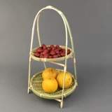 Бамбуковая корзина ручной работы творческая бамбуковая корзина корзина корзина с фруктами отель многослойная бамбуковая тарелка декоративная орнаментальная корзина