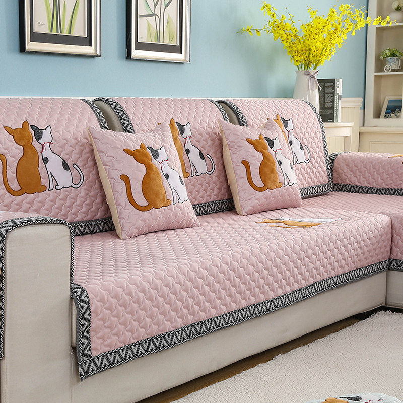 四季通用沙发垫防滑坐垫子简约现代2022新款夏季皮沙发套巾罩盖布,淘宝优惠券,粉丝福利购,淘宝优惠卷