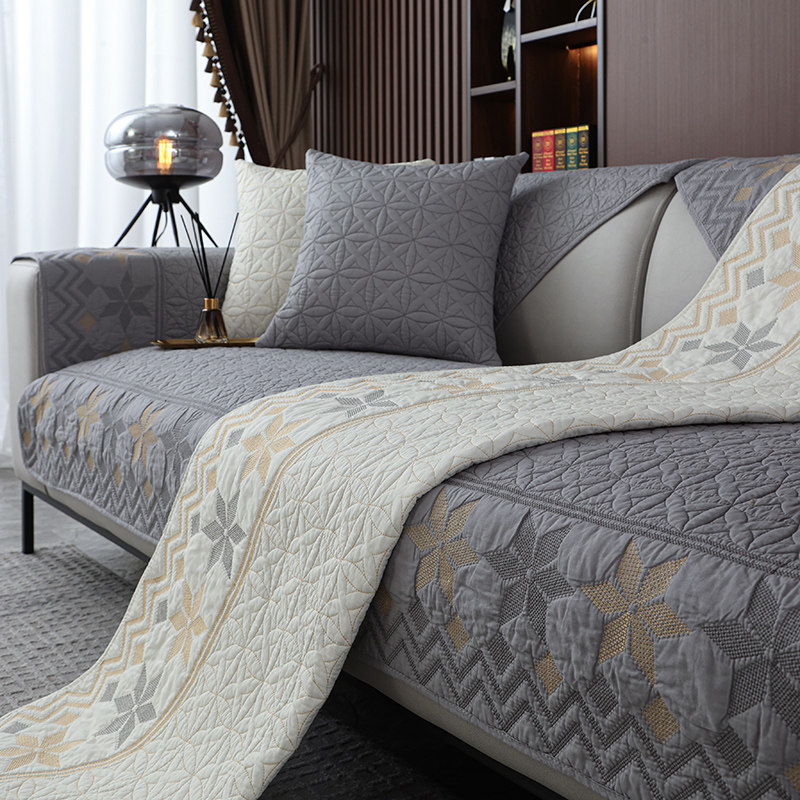 2025新款全棉沙发垫四季通用防滑坐垫子简约现代皮沙发套罩巾盖布,淘宝优惠券,粉丝福利购,淘宝优惠卷