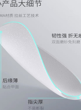 3MIN美甲短椭圆穿戴甲磨砂甲片