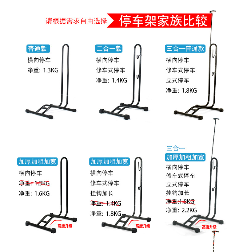 插入式停车架单车L型展示架自行车维修架立式山地车支撑架放车架 - 图1