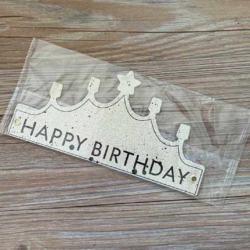 独立包装磨砂折叠皇冠帽子生日帽可折叠儿童成人帽子 - 图3