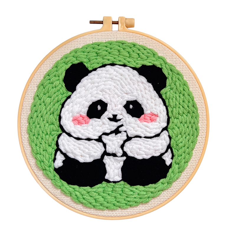 觅思YANG卡通戳戳绣手工diy材料包儿童初学者礼物毛线装饰画摆件,淘宝优惠券,粉丝福利购,淘宝优惠卷