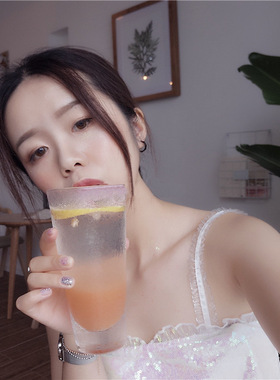 纯银韩版几何耳圈艾克里里同款