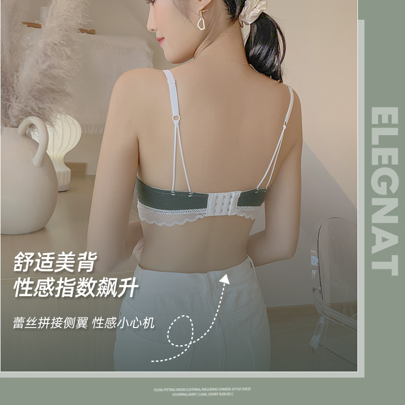 夏季超薄款无钢圈小胸聚拢法式文胸 红粉女王文胸