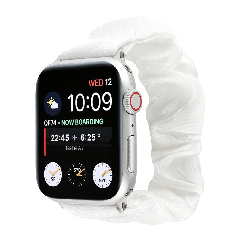 适用苹果手表7代6SE345表带AppleWatch8贝壳纹大肠发圈腕带女夏日 - 图3