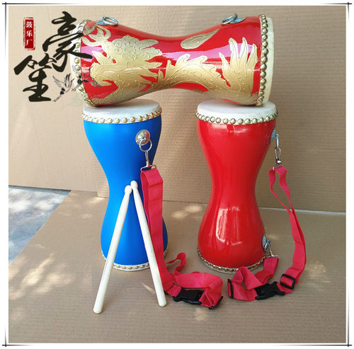 包邮12cm 14cm手拍鼓成人胸鼓牛皮鼓 广场舞健身道具鼓儿童 腰鼓 - 图2