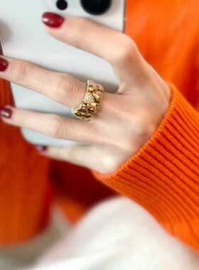 芳伶同款中古爱心戒指