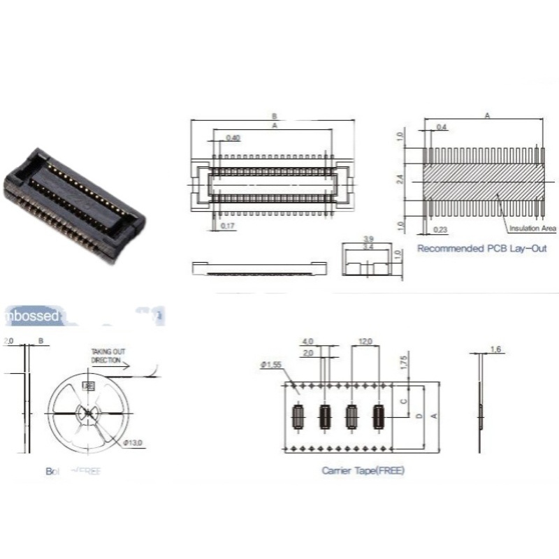 GT05P-51S-H38  LG系列正品  板对板连接器  优势供应 - 图3