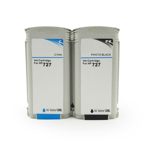 惠普T920 T1500 T930 T2530绘图仪墨盒727代用墨盒兼容727水墨盒 - 图2