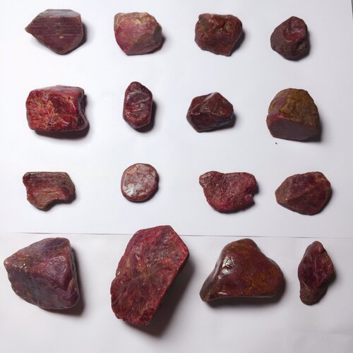 贴吧无烧红宝石原料原石毛料非洲矿区原矿直销鸽血红色料正品真货 - 图1