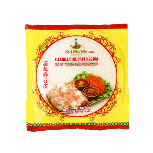 水妈妈牌越南进口超薄春卷皮 越式特产透明米纸水晶饼皮食材340g - 图3