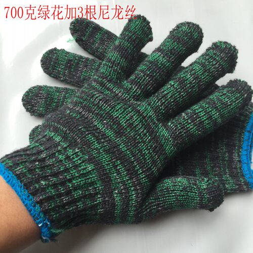 劳保手套加厚耐磨工作机修模具搬运工厂工地防护防滑男棉纱线手套 - 图1