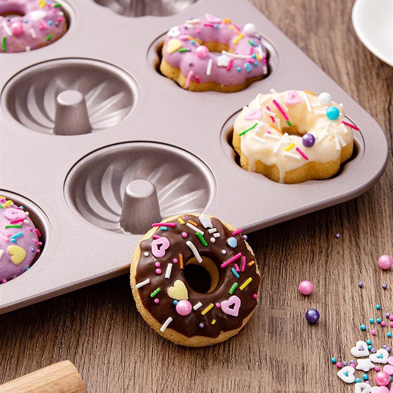 精选卡通12连蛋糕模具麦芬甜甜圈6纸杯9马芬烤箱用DIY烘培小烤盘,淘宝优惠券,粉丝福利购,淘宝优惠卷