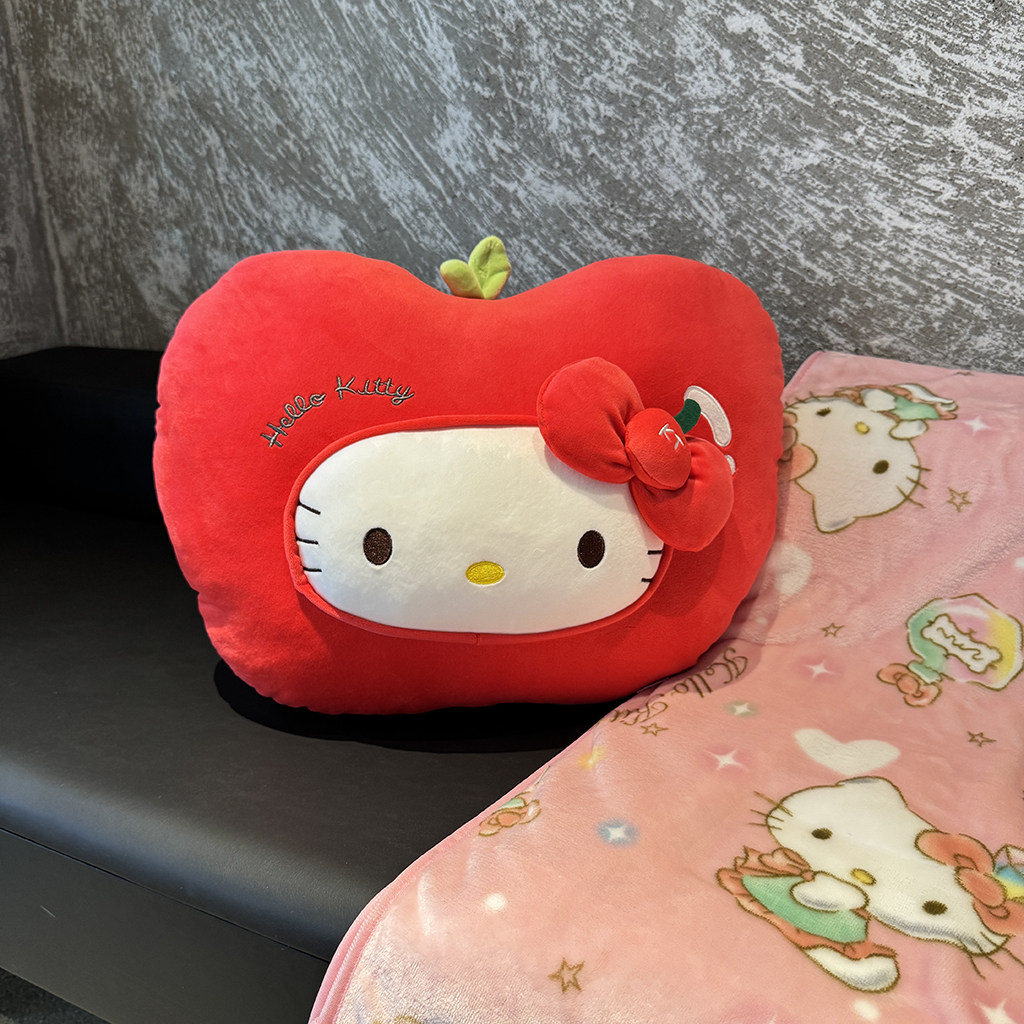 可爱卡通Kt抱枕被子两用靠枕车载办公室午休枕头毯子二合一可折叠,淘宝优惠券,粉丝福利购,淘宝优惠卷