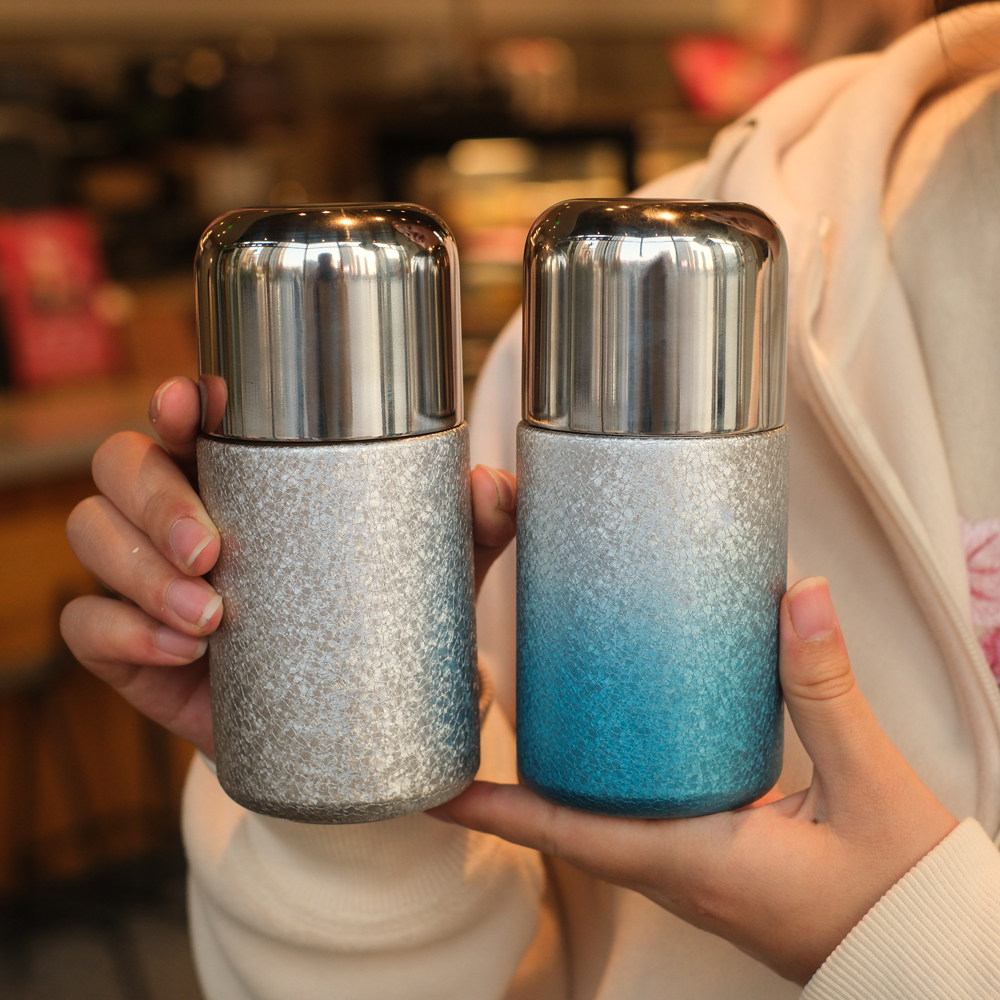 覆钛迷你带吸管保温杯女高颜值便携口袋杯2025纯钛过滤网泡茶杯子,淘宝优惠券,粉丝福利购,淘宝优惠卷