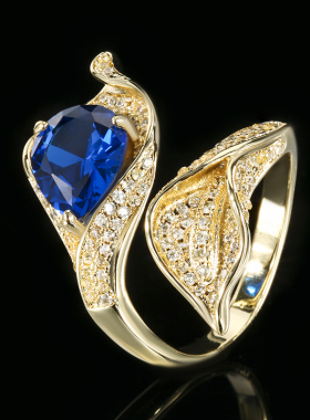 高含量高碳钻轻奢戒指