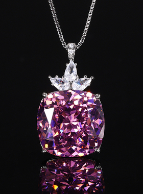 2025新款珠宝仿真彩宝吊坠项链