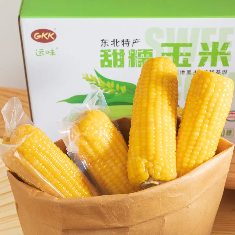 远味GKK甜糯玉米棒东北黑龙江甜糯玉米棒240g*10穗彩箱颗颗饱满 - 图2