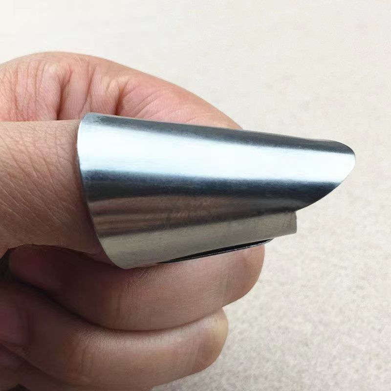 Edamame peeling artifact, broad bean peeling and picking beans, iron nail set, stainless steel protection finger ring, peeling tool