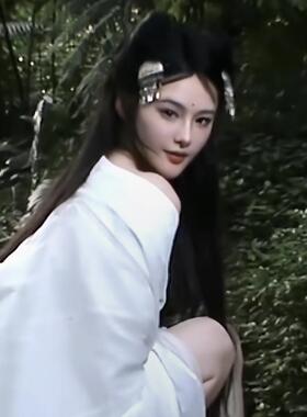 新款古装汉服头饰仿苗银流苏发夹仙女步摇超仙古装战国袍配饰发簪