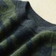 Autumn and winter cardigan men's round neck large size low neck