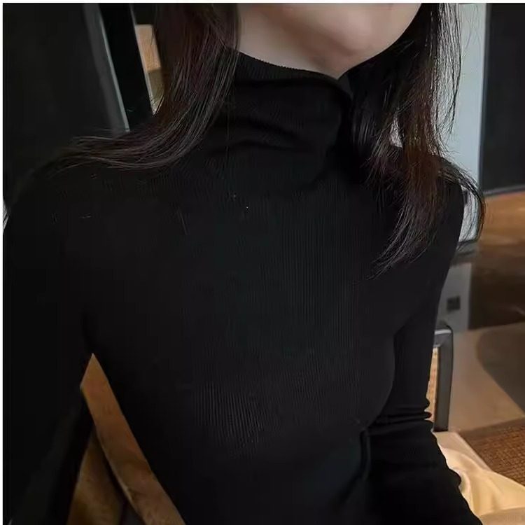 薄款精纺堆堆领白色羊毛衫女纯色修身长袖毛衣高领羊绒针织打底衫,淘宝优惠券,粉丝福利购,淘宝优惠卷